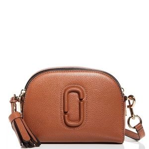 NWT Marc Jacobs Shutter Dome Argan Oil Leather Crossbody Bag